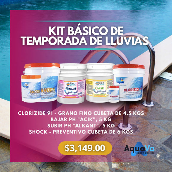 KIT BÁSICO DE TEMPORADA DE LLUVIAS PARA PISCINAS- SPIN